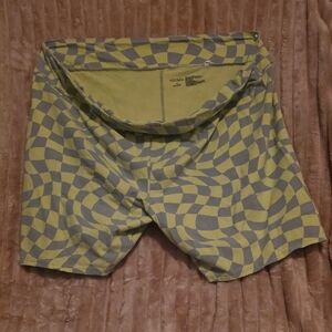 Wild fable Yellow and Gray Checkerboard Shorts